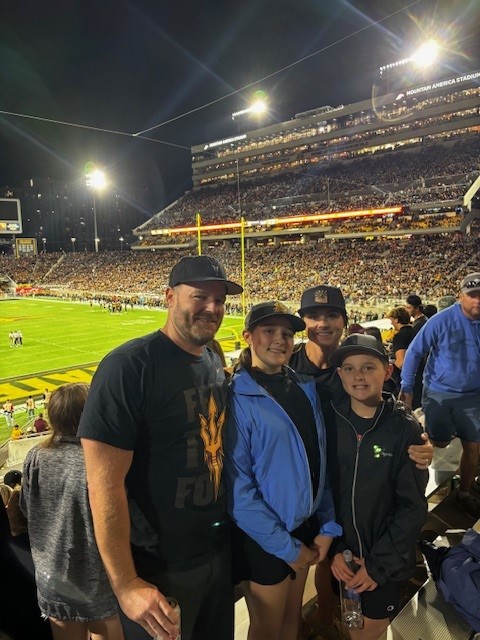 Kyle Family at ASU Football