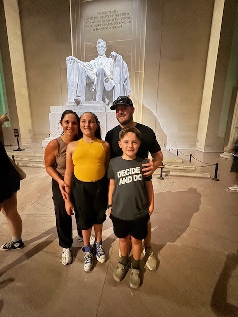 Kyle Family at Lincoln Monument
